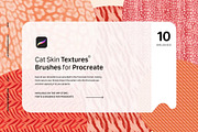 Cat Skin Procreate Texture Brushes, a Brush Add-On by GearShift (Thumbnail 2 of 3)