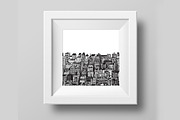 City Skyscrapers Clipart & Patterns, a Pattern Graphic by IRSYART (Thumbnail 4 of 8)
