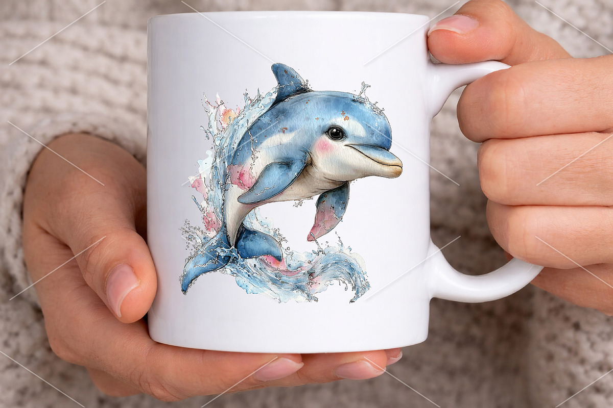Whimsical Sea Animals Clipart Bundle, a Seasonal Illustration by Canvas Craft (Photo 6 of 6)