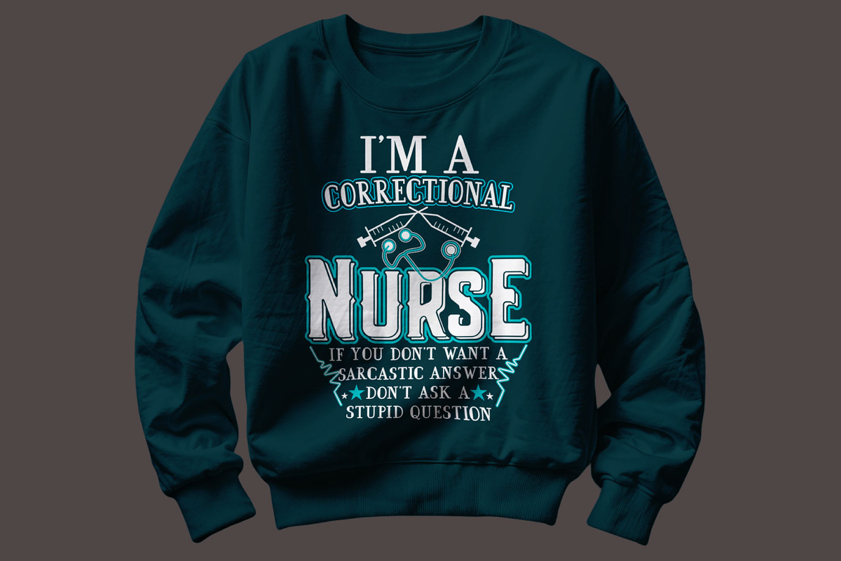 Correctional Nurse Shirt Design, a Graphic by Vector Portal (Photo 4 of 5)