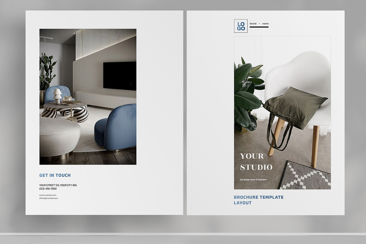 Blue Marketing Studio Brochure, a Brochure Template by Boris Cupac (Photo 2 of 7)