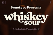 Whiskey Sour Retro Serif, a Serif Font by Fenotype (Thumbnail 1 of 14)