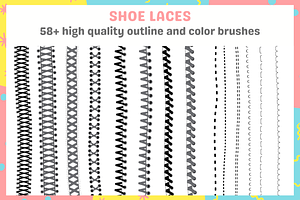 Ultimate Shoe Lace Procreate Brushes