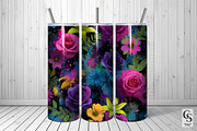Graffiti Neon Flowers Digital Paper, a Pattern Graphic by Creative Store (Thumbnail 5 of 5)