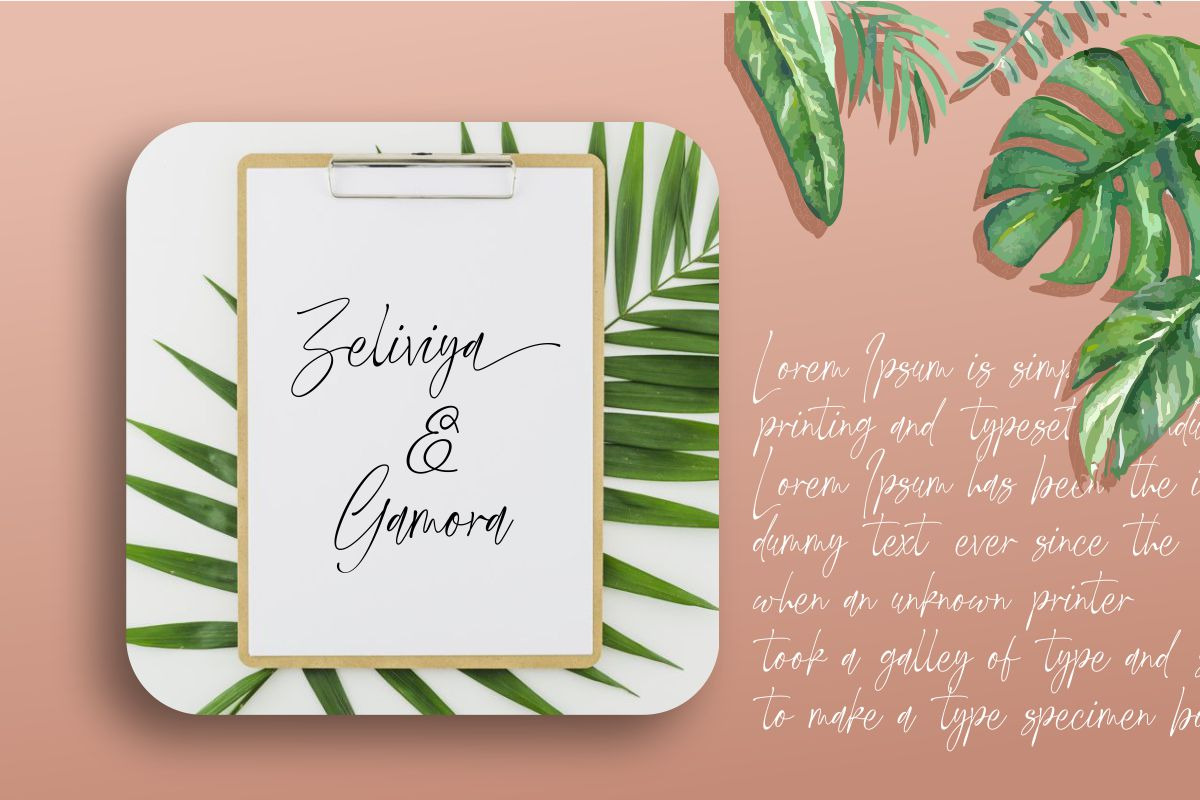 Symphony Beach | Modern Signature, a Script Font by Muntab_Art (Photo 8 of 11)