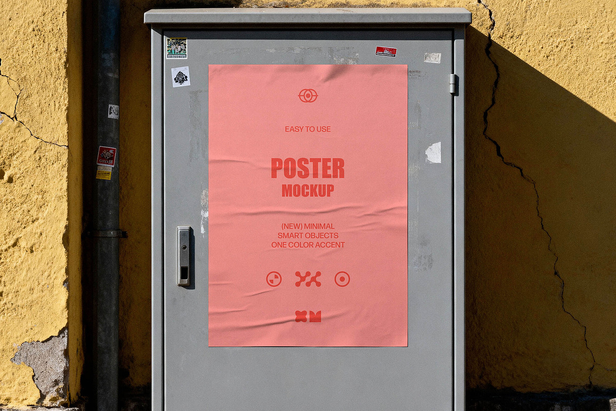 Utility Box Poster Mockup, an Advertising Mockup by Design Squad
