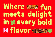 Monraha Food Display Font, a Sans Serif Font by Rasio Studio (Thumbnail 3 of 7)