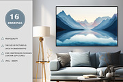 watercolor landscape painting, a Wallpaper Graphic by DamonYang's shop (Thumbnail 2 of 8)