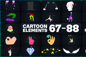 Cartoon Elements For After Effects