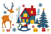 3D Christmas Theme, a Decorative Illustration by Sharon Schwalbe (Thumbnail 1 of 2)