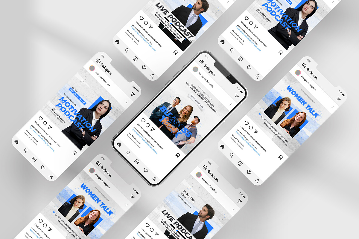 Modern Business Podcast Instagram, a Social Media Template by peterdraw (Photo 7 of 10)