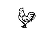 Rooster Chicken Silhouette Bundle, an Illustration by Designs_River (Thumbnail 8 of 51)