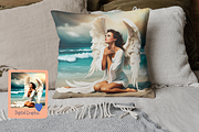 Custom art, Guardian Angel, a Stationery Template by Boho Pixel Dust (Thumbnail 3 of 4)
