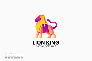 Lion Gradient Logo Template, a Branding & Logo Template by Zeer Graphic
