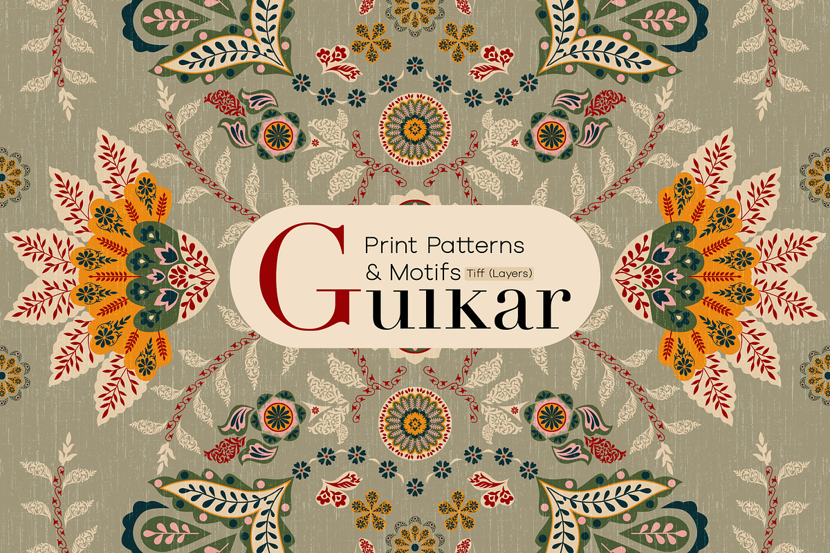 Gulkar | Seamless Print Pattern 2026, a Pattern Graphic by LEAFure (Photo 1 of 10)