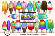 Ice Cream Treats Clipart, a Food Illustration by SLS Lines (Thumbnail 1 of 5)