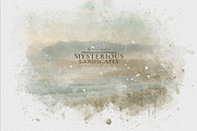 Mysterious Watercolor Landscapes 2, a Background Graphic by Suna Kosem (Thumbnail 14 of 14)