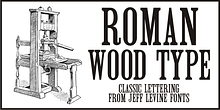 Roman Wood Type JNL