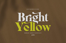 Bright Yellow Serif ( Bonus Fonts)