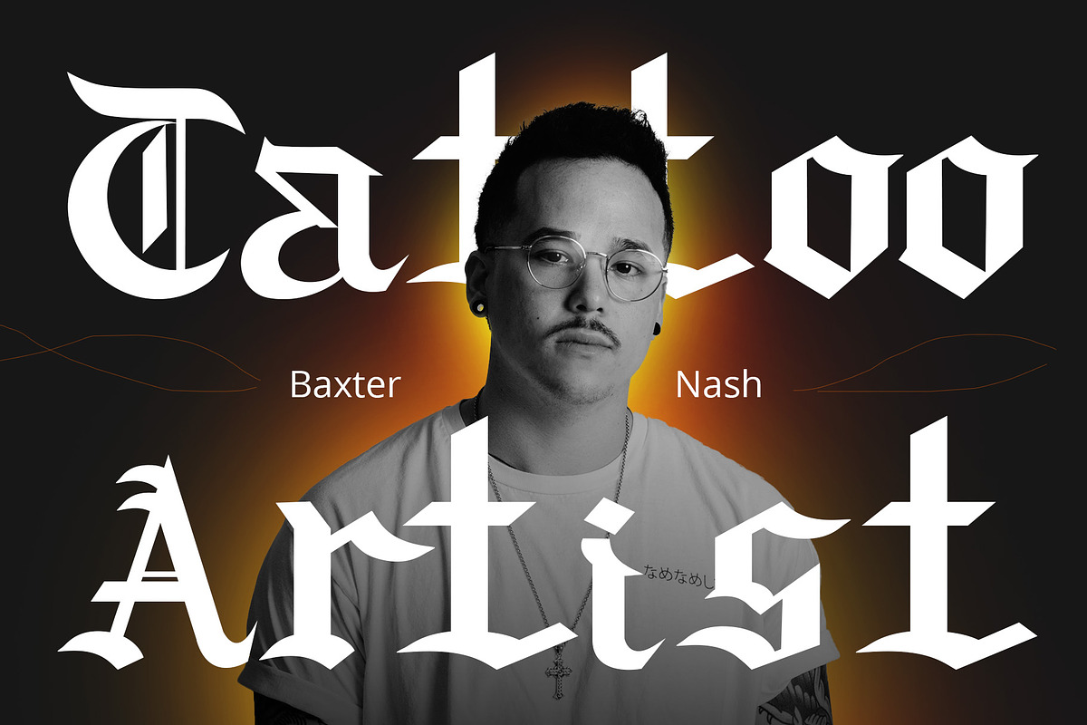 Manye – Blackletter Font, a Blackletter Font by Craft Supply Co. (Photo 4 of 8)