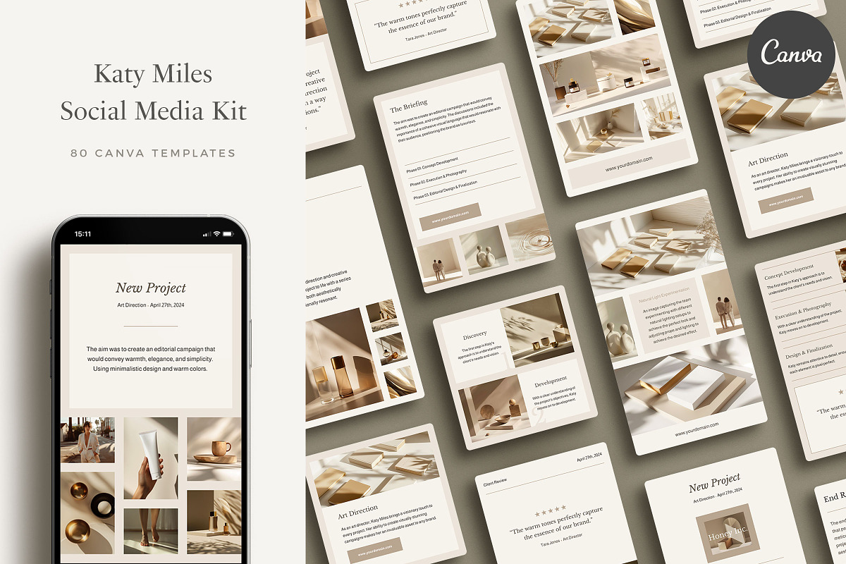Katy Miles Social Media Kit, a Social Media Template by Ruben Stom (Photo 1 of 20)