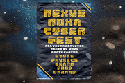 Space Sparkle - Cyber Punk Font, a Font by PutraCetol Studio (Thumbnail 7 of 11)