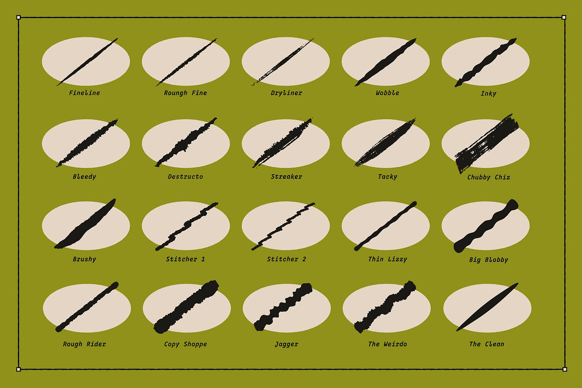 Bézier Buddy Brushes for Illustrator, a Brush Add-On by True Grit Texture Supply (Photo 3 of 10)