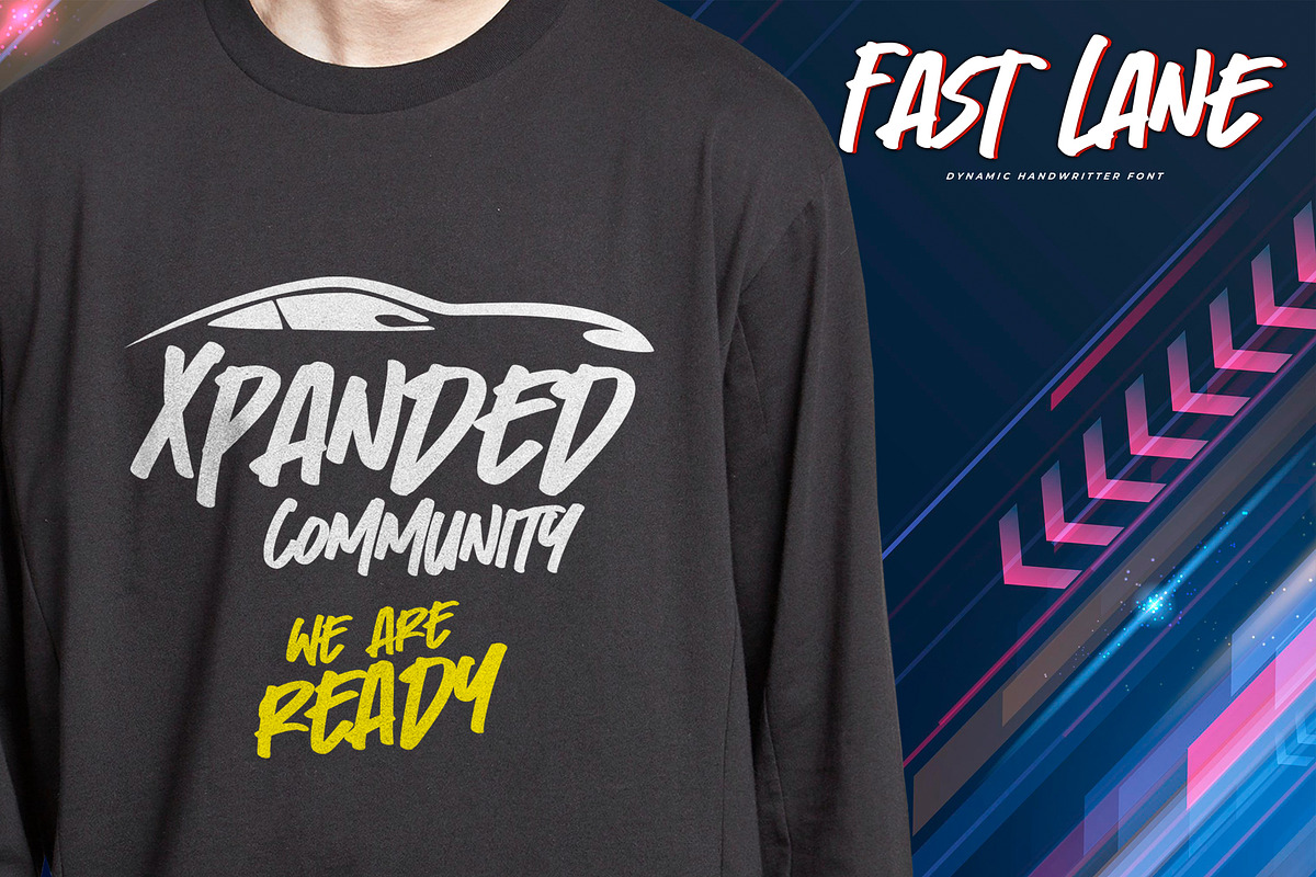 Fast Lane - Dynamic Handwritten Font, a Script Font by Gassstype (Photo 3 of 8)