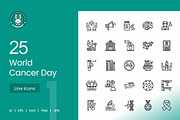 25 World Cancer Day Icons, an Icon by IconBunny (Thumbnail 1 of 2)