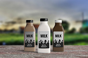 Milk Bottle Mock-Up 2 (Medium), a Packaging Mockup by AY Mock-Ups (Thumbnail 11 of 11)