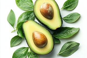 Fresh Avocado with cut in half and g, a Food & Drink Photo by Pixeness Studio