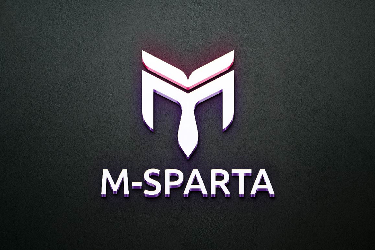 M Letter Sparta Soldier Mask Logo, a Branding & Logo Template by jongcreative (Photo 4 of 4)