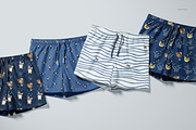 Kids Swim Shorts Mockup Set, a Bottom Mockup by creatsy5 (Thumbnail 7 of 12)