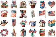 Rustic 4th of July Sublimation Clipa, a Decorative Illustration by designcity5 (Thumbnail 2 of 5)