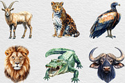 Wild Animals Of Africa PNG, an Illustration by Black Bird Studio (Thumbnail 3 of 6)