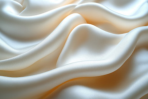 Soft, flowing cream silk fabric showcasing elegant waves and a luxurious sheen., a Background Photo by ImageMir