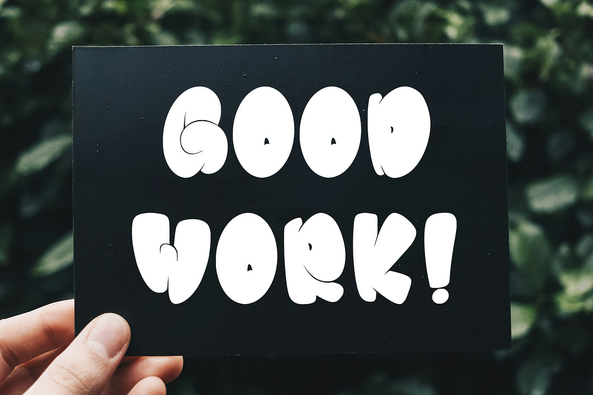 Boizz Graffiti Bubble Display Font, a Handwritten Font by Maulana Creative (Photo 4 of 7)