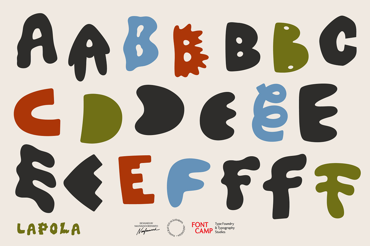 Lapola Letters, a Symbol Font by Fontcamp Type Foundry (Photo 3 of 11)