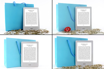 E-Book Reader,4 PSD Mock-Ups,BUNDLE