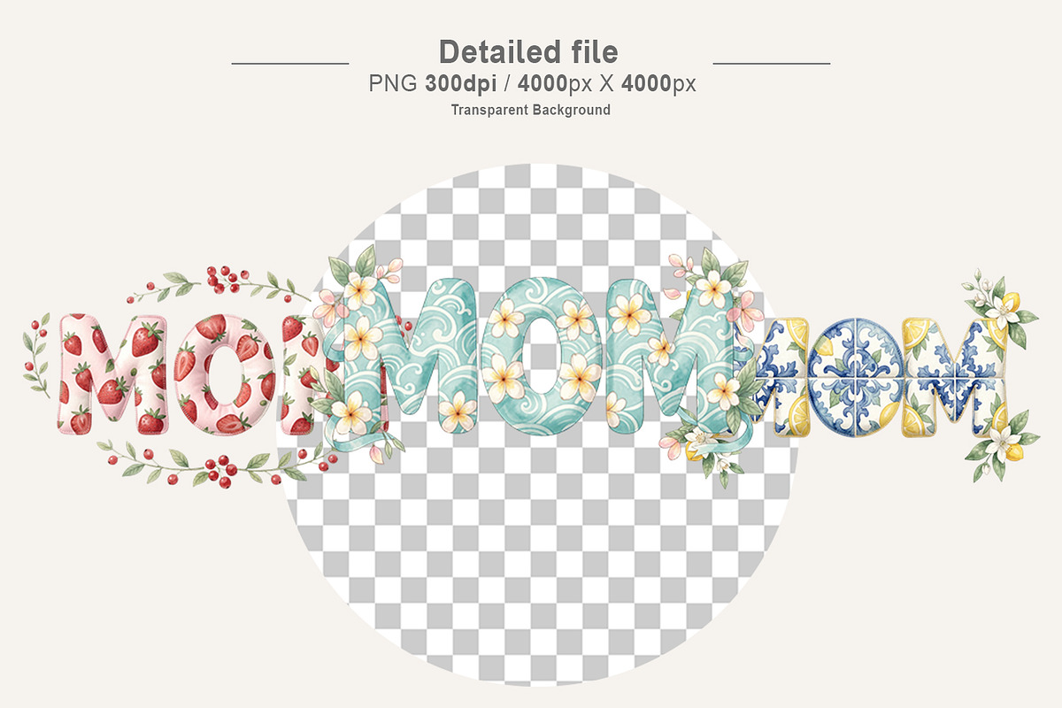 Summer Mom Sublimation PNG, an Illustration by Artnoy (Photo 3 of 8)