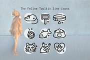 The Feline Toolkit line icons, an Outline Icon by Lyolya Profitrolya (Thumbnail 1 of 2)