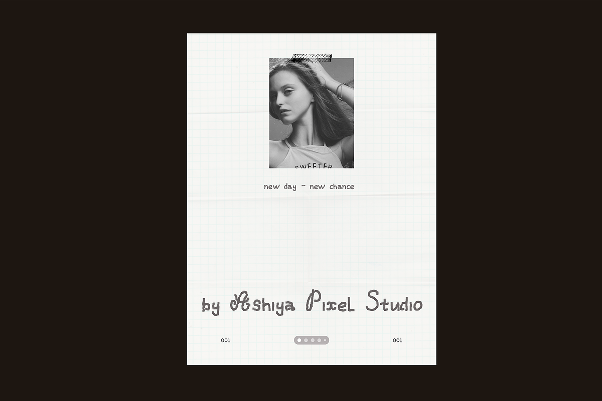 Retro Velvet Pixelated Vintage Font, a Handwritten Font by Ashiya Pixel (Photo 3 of 12)