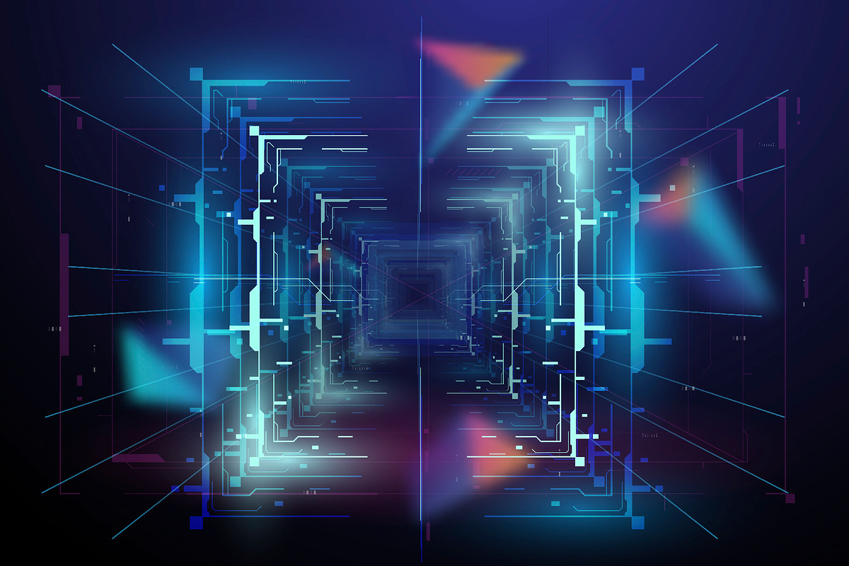 Abstract Futuristic Template, a Technology Illustration by Andrew_Derr (Photo 8 of 12)