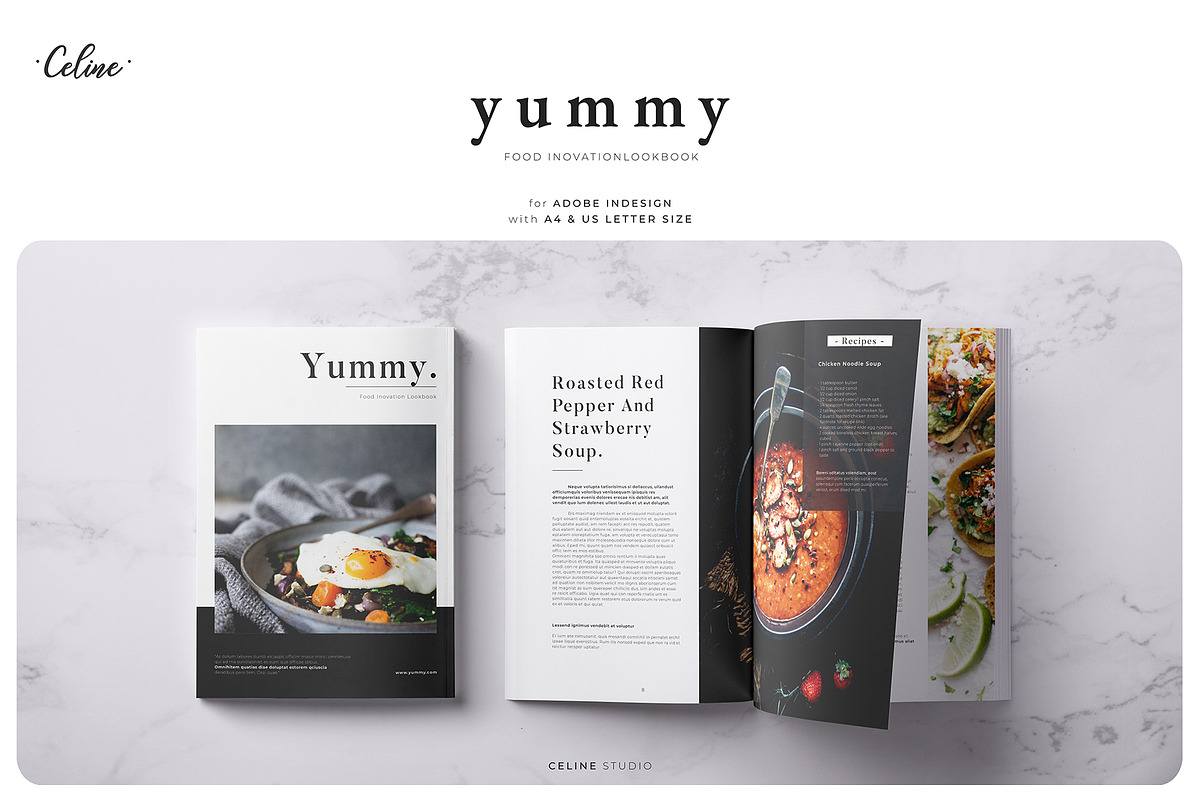 Recipe Lookbook, a Brochure Template by Celine Studio (Photo 1 of 8)