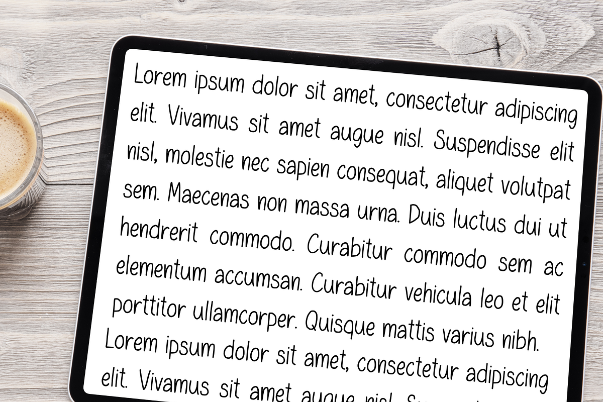 Oatmeal Cute Handwritten Font, a Handwritten Font by Lalava Studio (Photo 8 of 9)