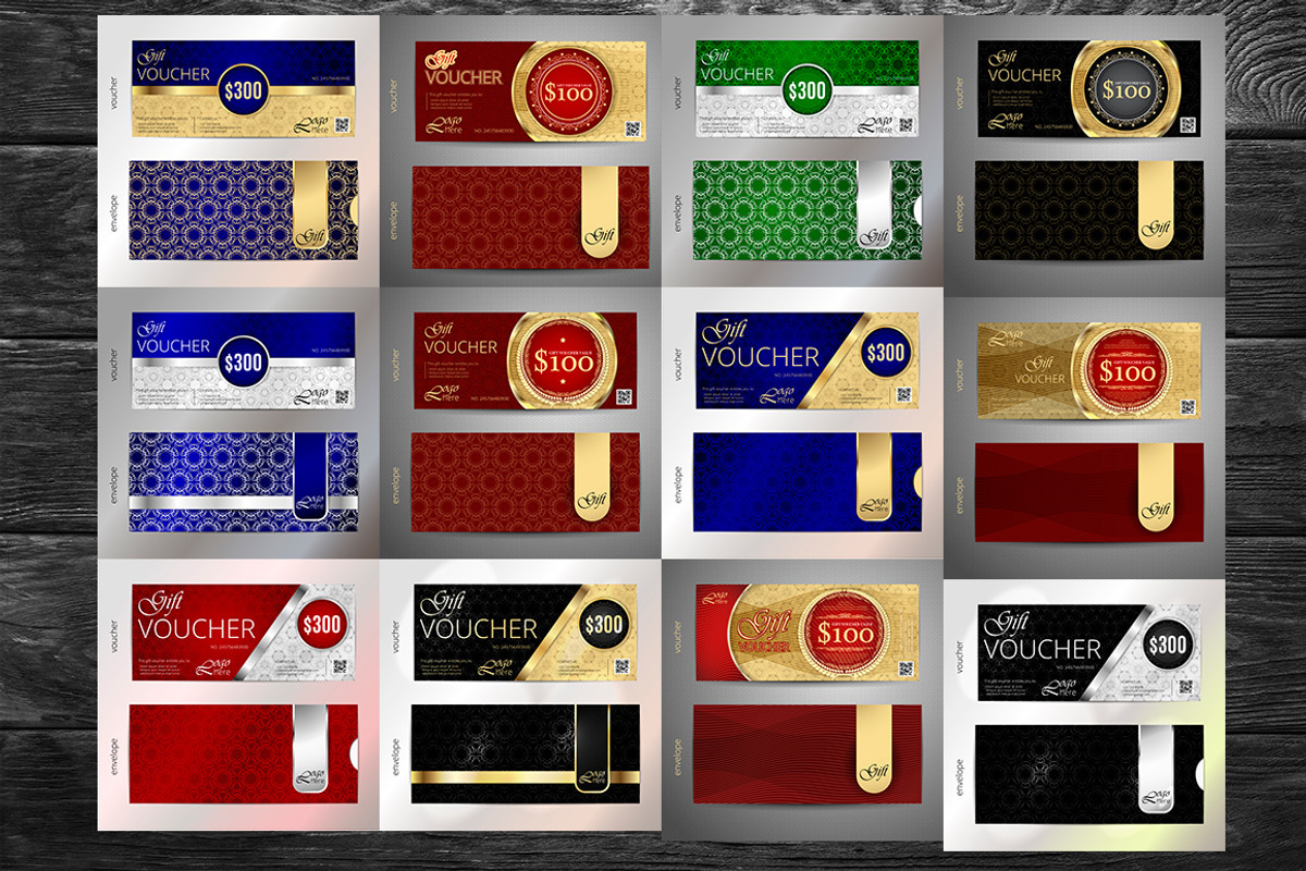 Vector Vouchers MEGA Bundle, an Invitation Template by leezarius (Photo 3 of 14)