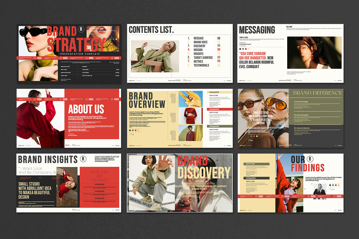 Brand Strategy Presentation Template, a Presentation Template by Aura Agency (Photo 7 of 9)