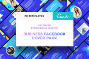 Business Facebook Cover Pack - Canva, a Social Media Template by Crevo Studio (Thumbnail 1 of 8)