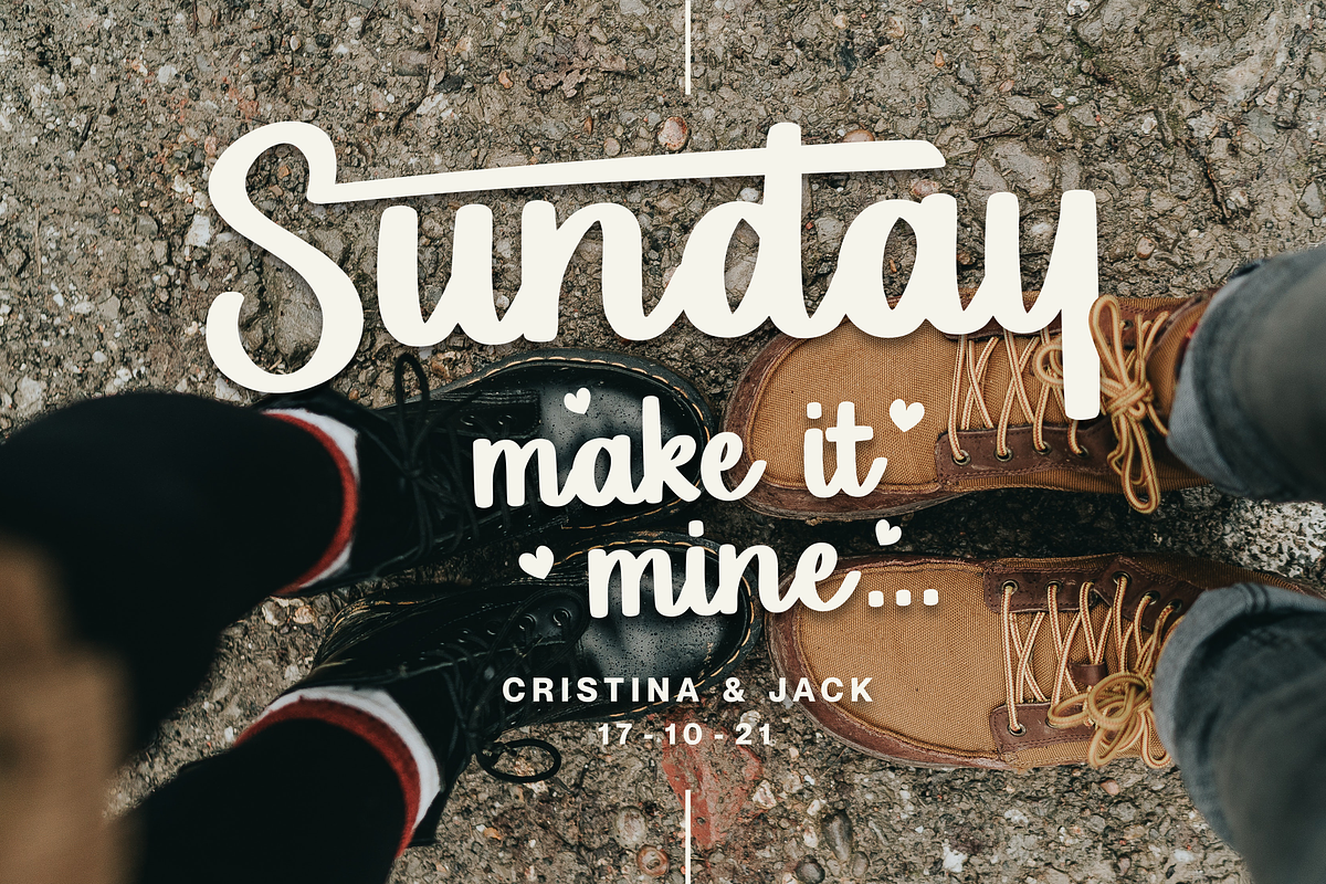 Luckyfield Fat Handwritten Font, a Script Font by Allouse Studio (Photo 6 of 10)