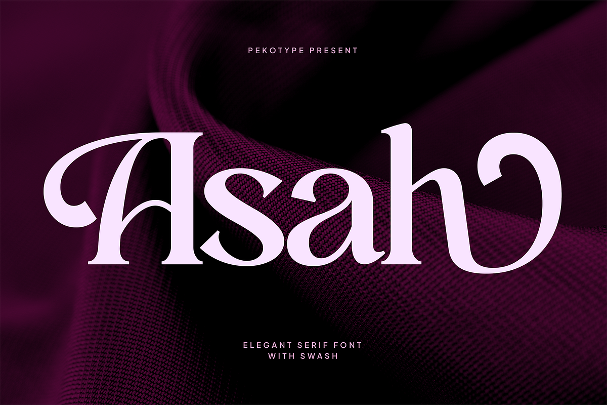 Asah – Elegant Luxury Serif Font, a Serif Font by Pekotype (Photo 1 of 15)